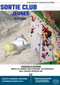 Sortie Club vacances d'automne (10-17 ans)